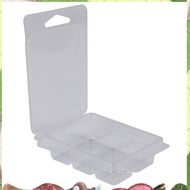 100 Packs Wax Melt Clamshells Molds Square, 6 Cavity Clear Plastic Cube Tray for Candle-Making & Soa