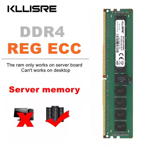Kllisre Server Memory DDR4 8GB 2400 2133MHz ECC Memória REG ECC DDR4 8G X 2 Ram