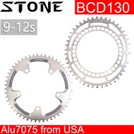 Stone Silver Chainring 130BCD Round Oval for Brompton Sram Red Shimano 5700 6700 Road Folding Bike 4
