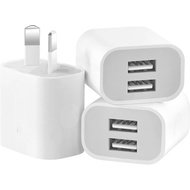 Double USB Wall Plug Adapter 2-Port USB AU Plug 5V/2.1A Charger 2-Port USB AU Plug 5V/2.1A Charger F