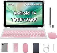 Redbeat Tablet M2 10.9inch, 16GB+256GB (1TB Expand), 2-in-1 Android 14 Tablets with Keyboard Mouse S