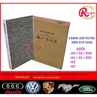 VOLKSWAGEN/AUDI CABIN FILTER (A4 A5 S4 S5 Q5 SQ5 Q7, CHARCOAL)(4M0819439A/4M0 819 439A)