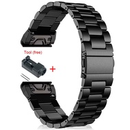 22mm 26mm Quickfit Stainless Steel Strap Garmin Fenix 8 51mm 47mm Smart Watch Metal bracelet Wristba
