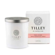 TILLEY 天然大豆油 粉紅荔枝味香氛蠟燭 240G