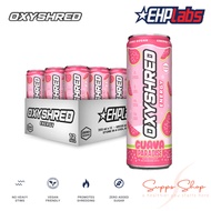 EHP Labs OxyShred Energy Pre-Workout Drink RTD with L-Carnitine (355ml x 12 Cans Carton)