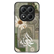 Phone Case poco X7 X6 X5 X3 PRO GT 4G 5G TPU Rubber Softcase Green Rug Collage Alhamdulillah
