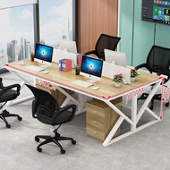 💘&amp;工位办公桌简约现代好物办公桌椅组合2/4/6人桌子办公室职员桌 O8NQ