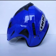 HELM STIKER INK TYPE T1 WARNA BIRU TUA GLOSY DOUBLE VISOR GOOD QUALITY
