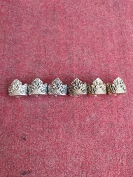 Ring pipa rokok alpaka once padudan model Oval Kembangan ukuran 18x22