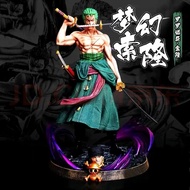 Fantasy Sauron One Piece GK Three Swords Three Thousand Worlds Double-Headed Carving Ronoa Sauron Figure Ornaments