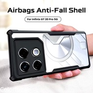 Infinix GT 20 Pro 5Gตรงรุ่น(พร้อมส่งในไทย)เคสกันกระแทกขอบสีหลังใสInfinix GT 20 Pro/infinix GT 20 Pro