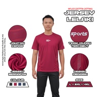 Men’s Sports Jersey GO360 (8FL03) | Jersi Lelaki Ringan, Bernafas & Selesa (L | 2XL | 4XL)
