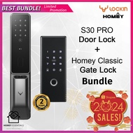 🇸🇬 READY STOCK!🔥Lockin S30 Pro Digital Gate Lock Bundle, FREE Installation