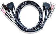 Aten 2L-7D02UD USB DVI-D Dual Link KVM Cable, 1.8m