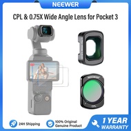 NEEWER อุปกรณ์เสริมฟิลเตอร์ที่เข้ากันได้กับ DJI Osmo Pocket 3 และ Creator Combo ฟิลเตอร์ CPL แม่เหล็