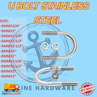U BOLT STAINLESS STEEL (6MM-8MM)