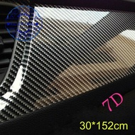 New 7d Carbon Fiber Sticker Waterproof Glossy Matte Black Carbon Multi Size Sticker E0q0