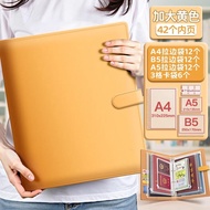 Leather Family Document Storage Bag Maternity Checkup File Folder A4B5 Storage Album Certificate Rec