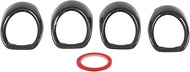Torvex Air Vent Trim, Carbon Fiber AC Outlet Cover Compatible with Cayman 718 982, Dashboard Air Con