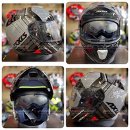 Axxis Helmet Flip Up Gecko SV Epic B2 Gloss Grey