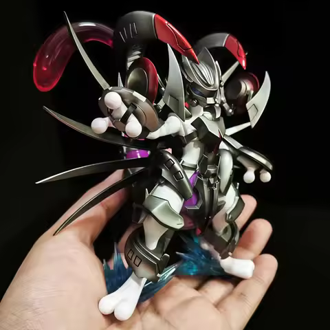 14CM Anime Pokemon Dragon Nest Armored Mewtwo GK Action Figures Desktop Ornament Collectible Model S