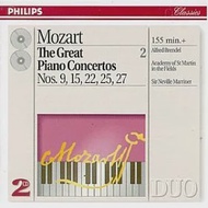 Mozart: Great Piano Concertos Vol. 2 No.9,15,22,25,27 / Alfred Brendel &amp; Neville Marriner, Academy of St Martin in the Fields