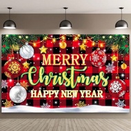 1pc Winter Christmas Snowflake Red Theme Tapestry Banner 82.7 * 59.1/59.1 * 39.4/39.4 * 29.5 Inches,