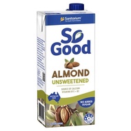So Good Soy Milk Almond Milk โซกู๊ด นมถั่วเหลือง นมอัลมอนด์ 1 ลิตร 6 สูตร สูตรมังสวิรัติ ไม่เติมน้ำตาล หวานน้อย วานิลลา oatly sogood goodmate minifigure