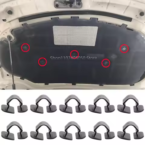 10Pcs Car Engine Hood Bonnet Cover Insulation Pad Retainer Clip for Audi A6 S6 VW Beetle Golf GTI Je