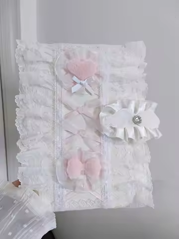 A5 Binder Photocard Holder Pc Kpop Collect Book 6 Ring Lace Top Loader Photo Album Deco Handmade Pin
