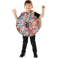 JUST FOR PARTY Kids Donut Costume, Halloween Chocolate Doughnut Funny Food Costume ， Girls and Boys（