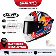 HJC RPHA 1 Red Bull Austin Full Face Helmet Motor Visor Topi Keledar Keselamatan Full Face Original Superbike SIRIM