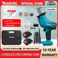 Makita Cordless Reciprocating Saw 4Saw Blades Gergaji Elektrik Saber Saw for Wood Metal Cutting Chai