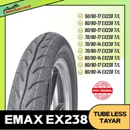 Emax Motorcycle Tubeless Tyre EX238 EMAX Motor Tube Less Tayar  70/90-17 80 90 70/80x17 794 maxxis d