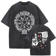 Bandai | Washed Vintage Anime Hellsing Abraham Van Helsing Vampire Alucard Double Sided Print Tshirt