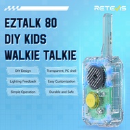 Retevis EZTalk 80/680 License-Free Diy Two-Way Radio Kit for Kids Christmas Gifts Simple & Reliable
