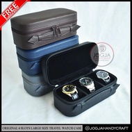 PREMIUM New PREMIUM 3-Slot Travel Watch Box - 3-Slot Watch Box - Watch Box