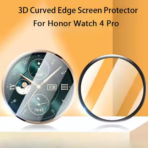 Protective Film (Not Glass) For Honor Watch 4 Pro 3D Curved Edge Screen Protector For Huawei Honor W