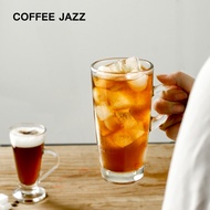 COFFEE JAZZ Iced Latte COFFEE Cup Household Water Cup Transparent Glass with Handle Irish COFFEE Cup