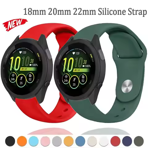 18mm 20mm 22mm Silicone Strap for Gramin Forerunner 970 570 55 165 645 965 255/265/245 Music Breatha