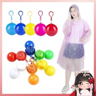 GANTUNGAN (PS) Plastic Raincoat Ball With Color Keychain