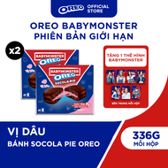OREO BABYMONSTER Bánh Socola Pie Vị Dâu 336g (Combo 2)