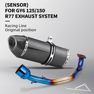 For GY6 Motorbike Modified Contact Pipe GY6 125 150cc Scooter Motorcycle Exhaust Muffler Contact Pip