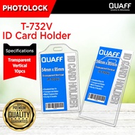 54x85mm Clear ID Card Holder Vertical T-732V ID Sleeve 10pcs ID Protector ATM Size