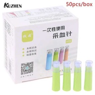 50pcs 28G Micro-Sensing isposable Blood Collection Lancet Needle Peripheral Blood Collection Needle