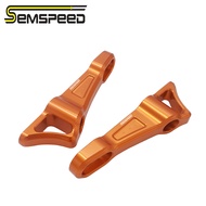 SEMSPEED Motorcycle CNC Rear Footrest Passenger Footpegs Foot Bracket Support For Aprilia RS660 RS 6