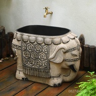 Outdoor Courtyard Wash Basin for Water Use L7Mop Sink Yard Wash Basin Household Mop Sink Balcony Sin