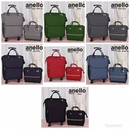 HITAM Surabaya trolley Bag anello 4 Wheels backpack 2 in 1 backpack Black