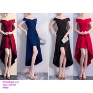 Woman Sexy Off Shoulder Dinner Gown Dress Red/Black/Wine Red/Navy 201017