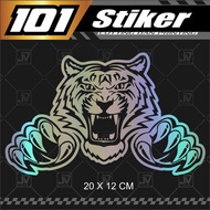 Tiger cutting sticker motorbike sticker